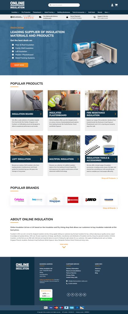 Online insulation